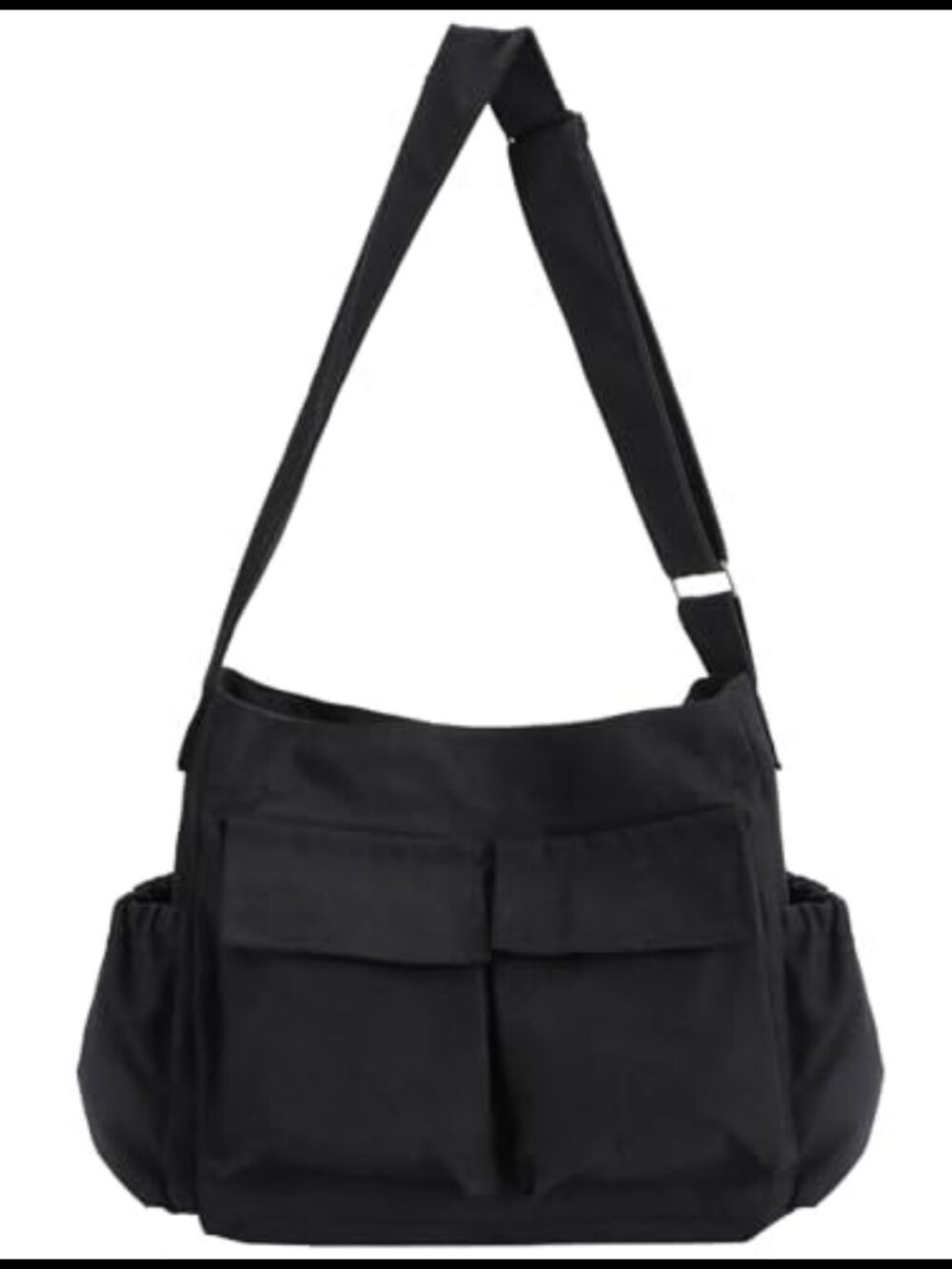 Canvas Messenger Bag Crossbody Shoulder Tote with Laptop Compartment